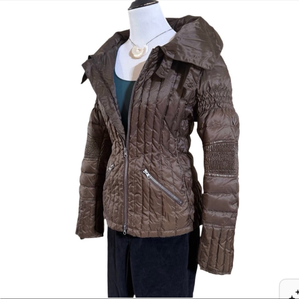 Genuine Down Coat Sz Large Goode Rider Equestrian Puffer
